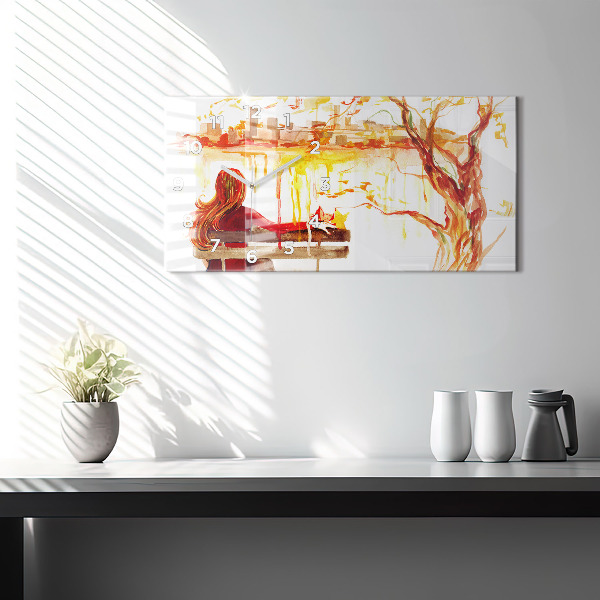 Horizontálne hodiny Jesenná Krajina