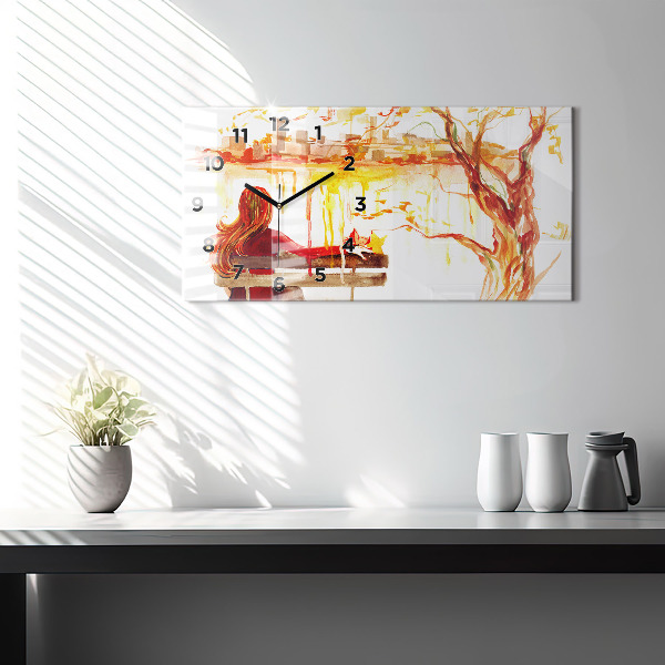 Horizontálne hodiny Jesenná Krajina