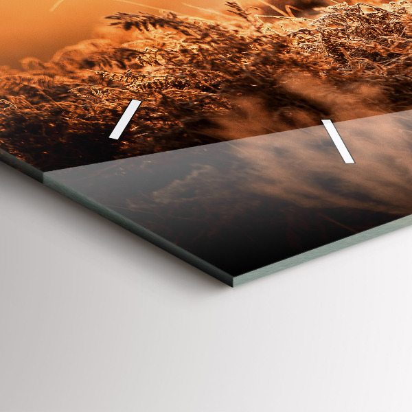 Horizontálne hodiny Jeleň pri východe slnka