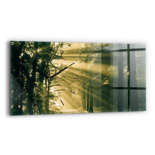 Horizontálne hodiny Lesné slnečné lúče