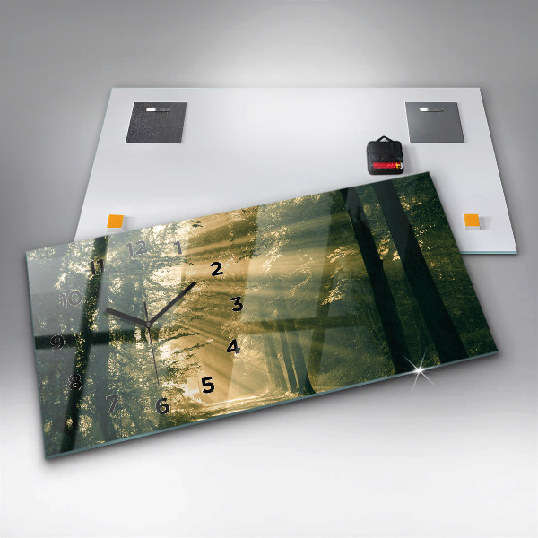 Horizontálne hodiny Lesné slnečné lúče