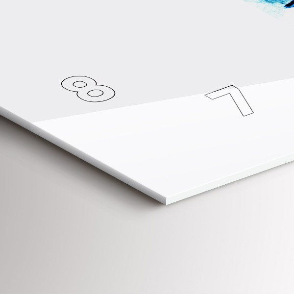 Horizontálne hodiny Surfová doska