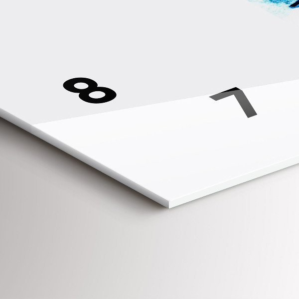 Horizontálne hodiny Surfová doska