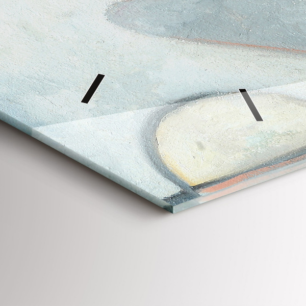 Horizontálne hodiny Abstraktná maľba