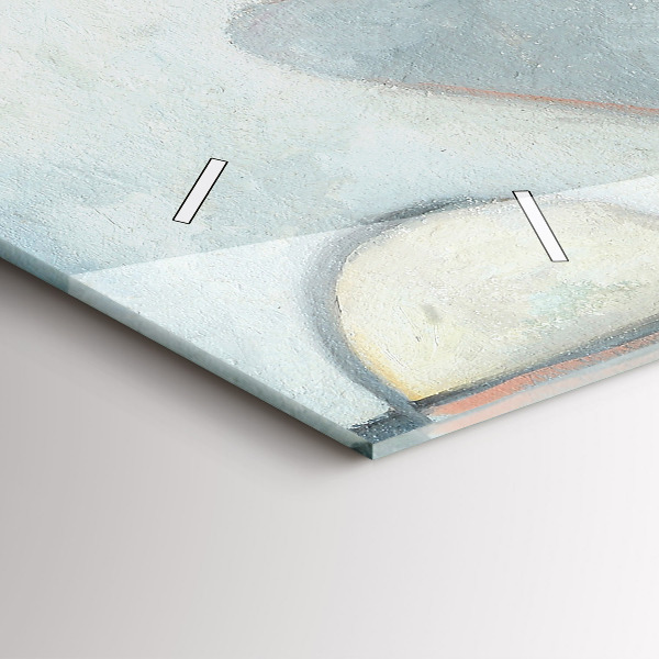 Horizontálne hodiny Abstraktná maľba