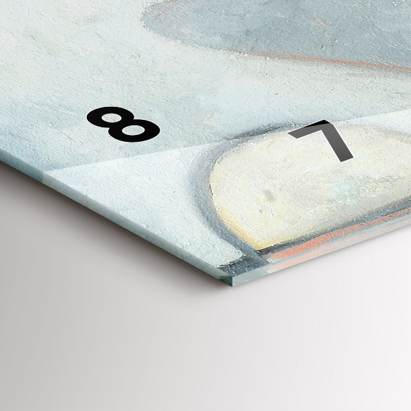 Horizontálne hodiny Abstraktná maľba