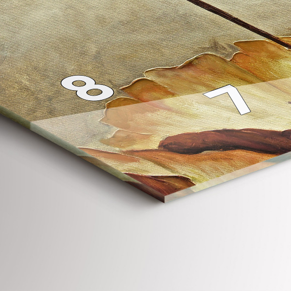 Horizontálne hodiny Maľované maky