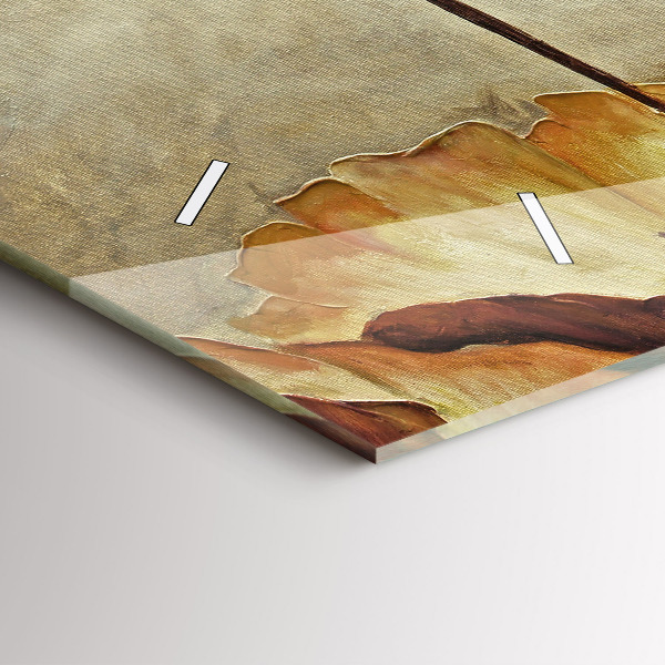 Horizontálne hodiny Maľované maky