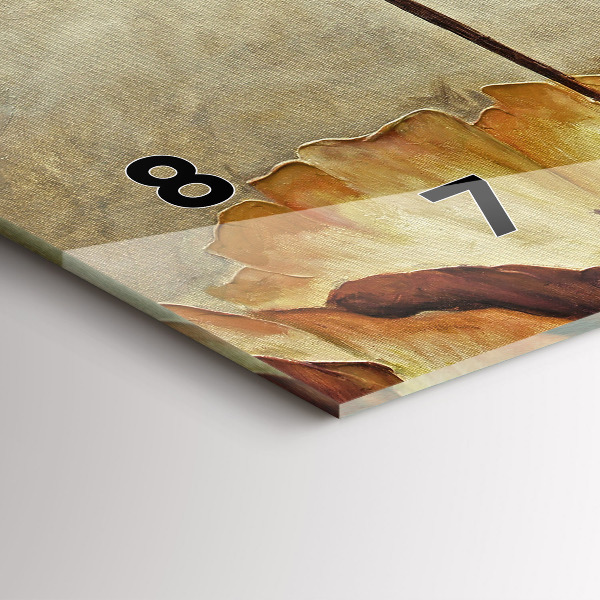 Horizontálne hodiny Maľované maky