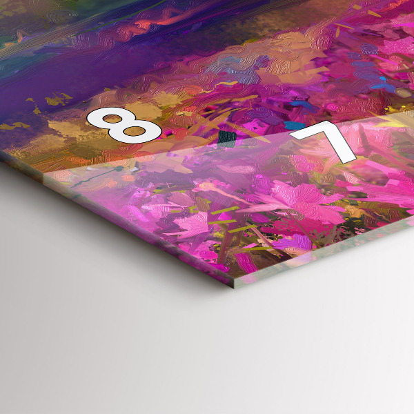 Horizontálne hodiny Krajina prírody a kvetov