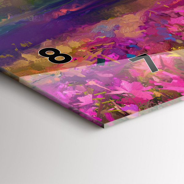 Horizontálne hodiny Krajina prírody a kvetov