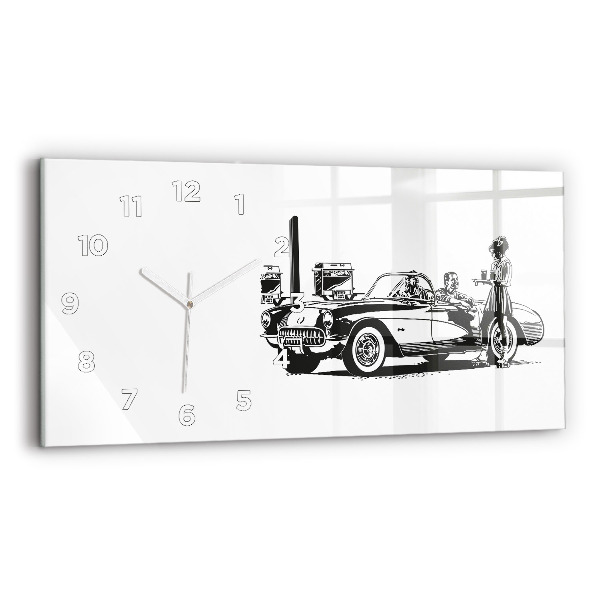 Horizontálne hodiny Retro ilustrácie