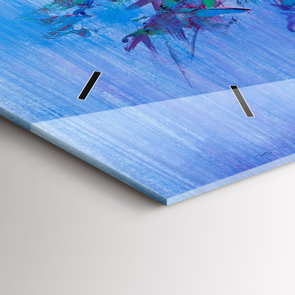 Horizontálne hodiny Kvety vo váze