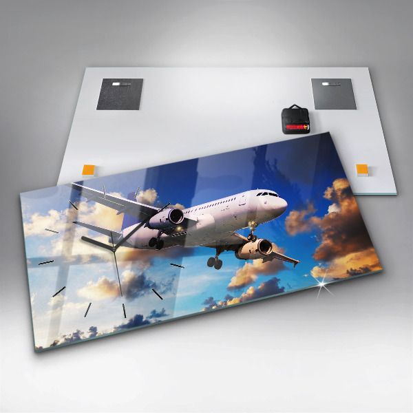 Horizontálne hodiny Oblačné lietadlo