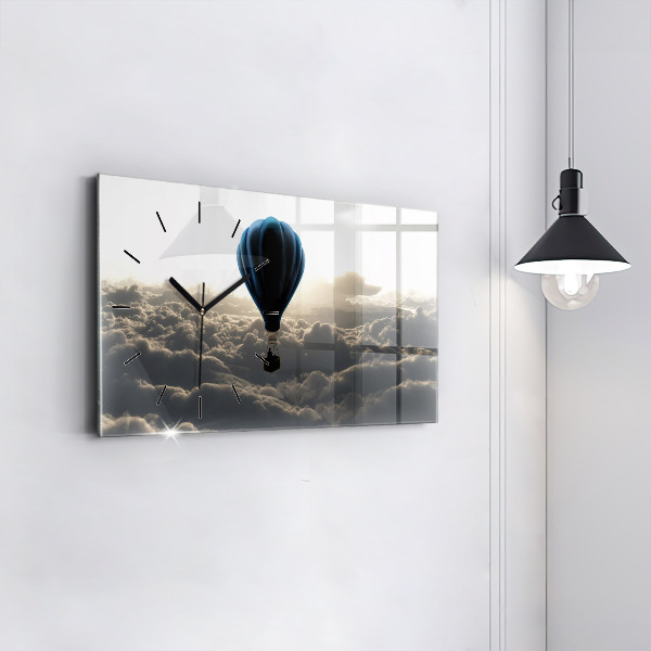 Horizontálne hodiny Balón na oblohe