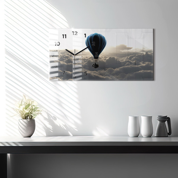 Horizontálne hodiny Balón na oblohe
