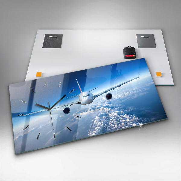 Horizontálne hodiny Oblačné lietadlo