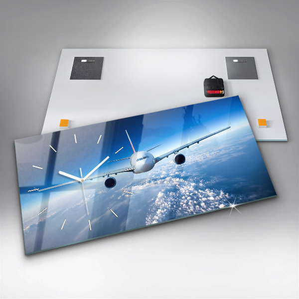 Horizontálne hodiny Oblačné lietadlo