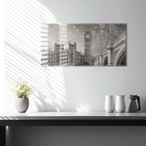 Horizontálne hodiny Londýn Anglicko Big Ben