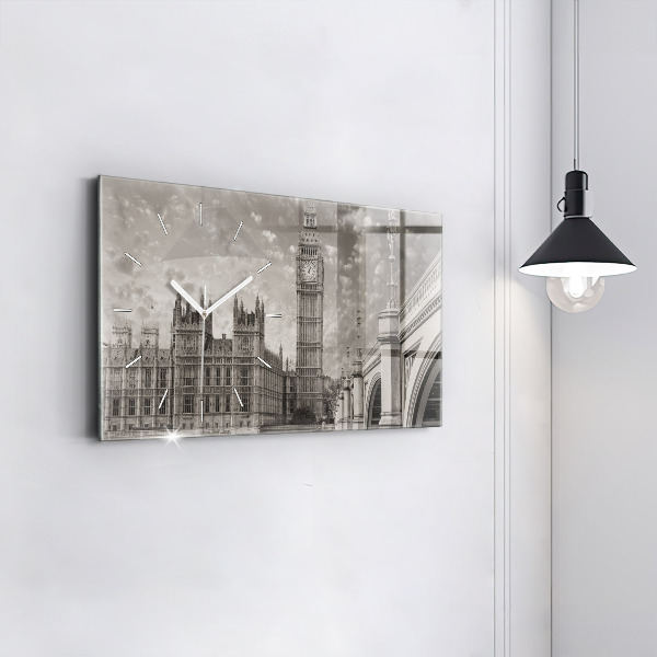 Horizontálne hodiny Londýn Anglicko Big Ben