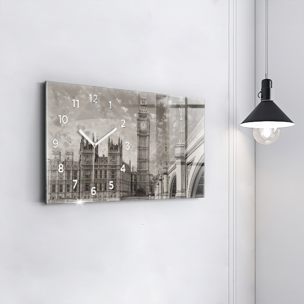 Horizontálne hodiny Londýn Anglicko Big Ben
