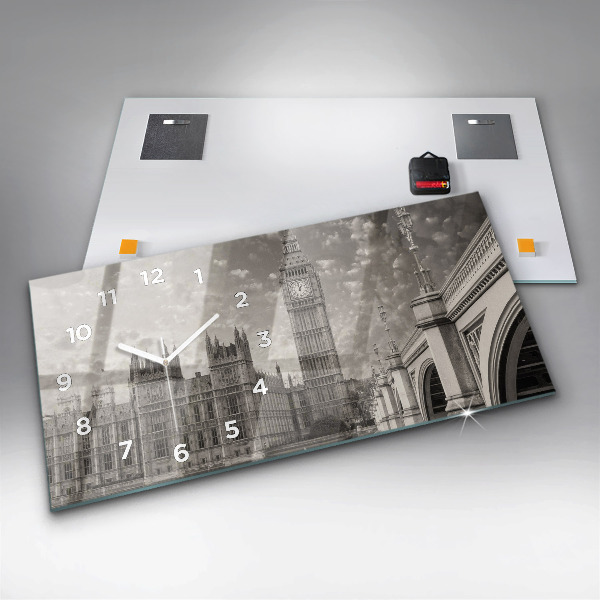 Horizontálne hodiny Londýn Anglicko Big Ben