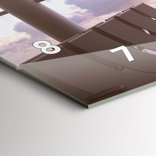 Horizontálne hodiny Muž na letisku