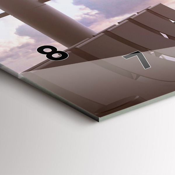 Horizontálne hodiny Muž na letisku