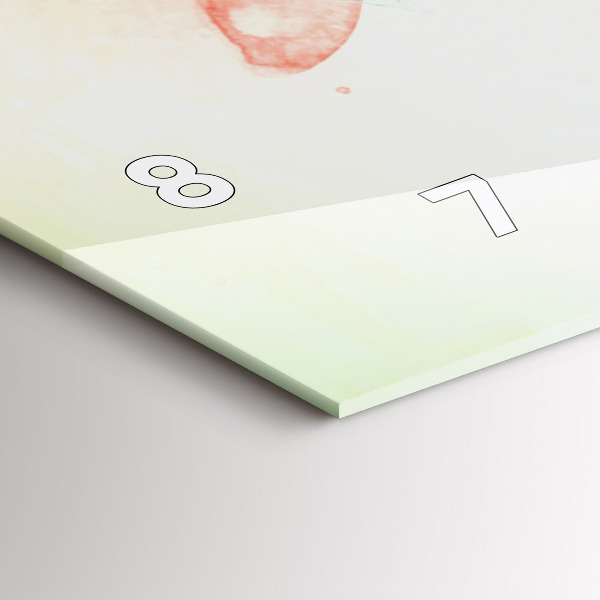 Horizontálne hodiny Abstraktná ženská tvár