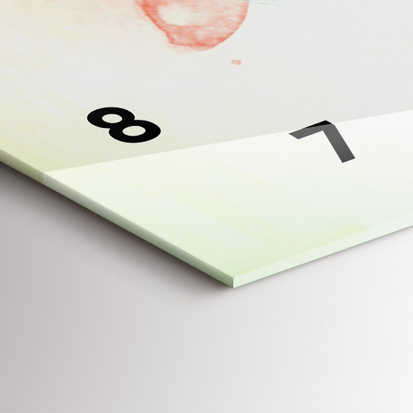 Horizontálne hodiny Abstraktná ženská tvár