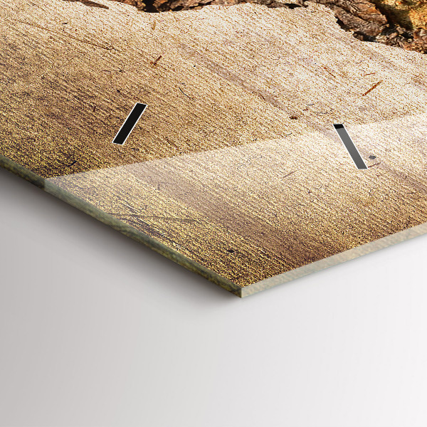 Horizontálne hodiny Vintage mapa sveta