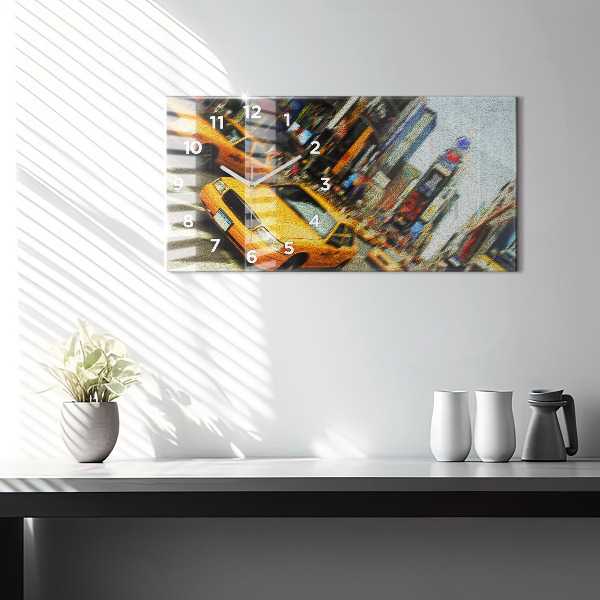 Horizontálne hodiny New York City taxíky