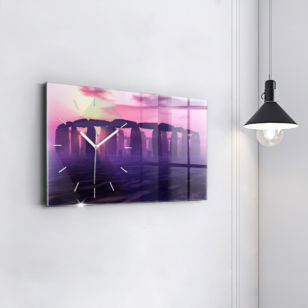 Horizontálne hodiny Západ slnka v Stonehenge