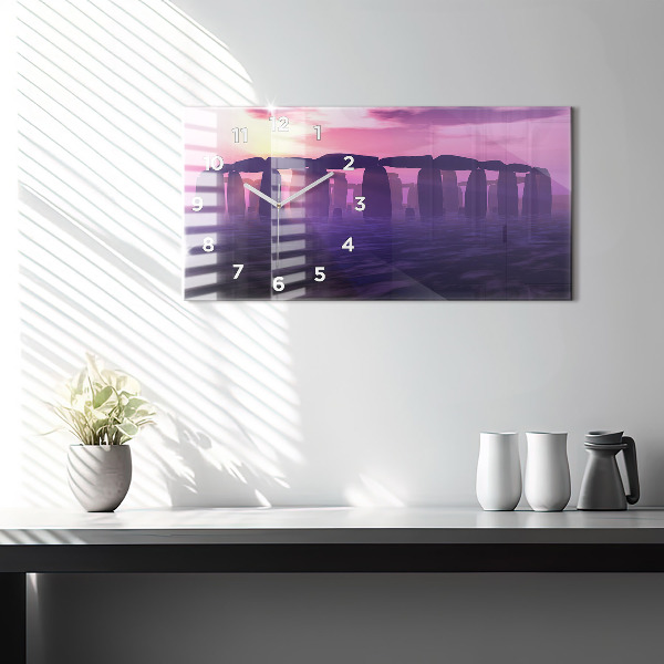 Horizontálne hodiny Západ slnka v Stonehenge