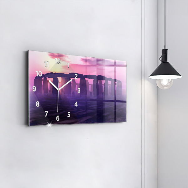 Horizontálne hodiny Západ slnka v Stonehenge