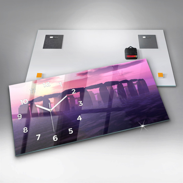 Horizontálne hodiny Západ slnka v Stonehenge