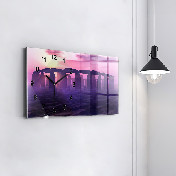 Horizontálne hodiny Západ slnka v Stonehenge