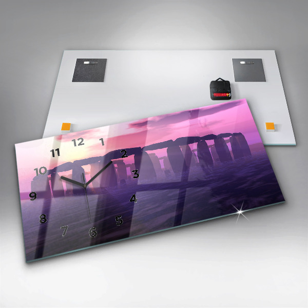 Horizontálne hodiny Západ slnka v Stonehenge