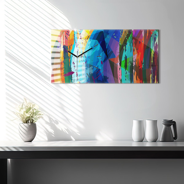 Horizontálne hodiny abstraktné pozadie