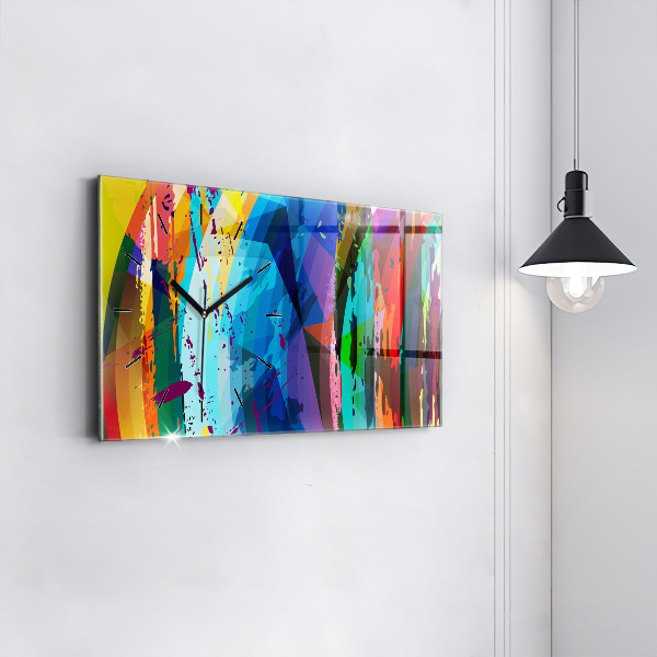 Horizontálne hodiny abstraktné pozadie