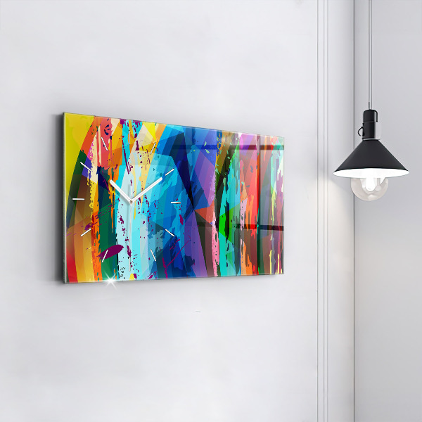 Horizontálne hodiny abstraktné pozadie