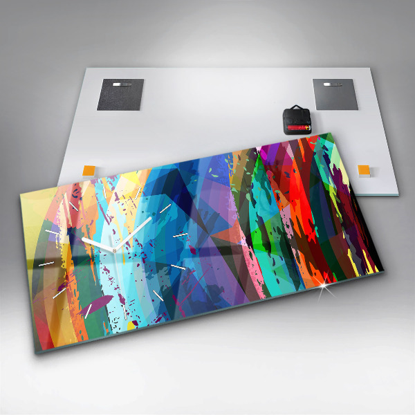 Horizontálne hodiny abstraktné pozadie