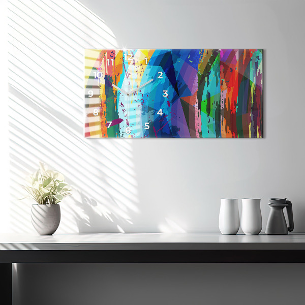 Horizontálne hodiny abstraktné pozadie