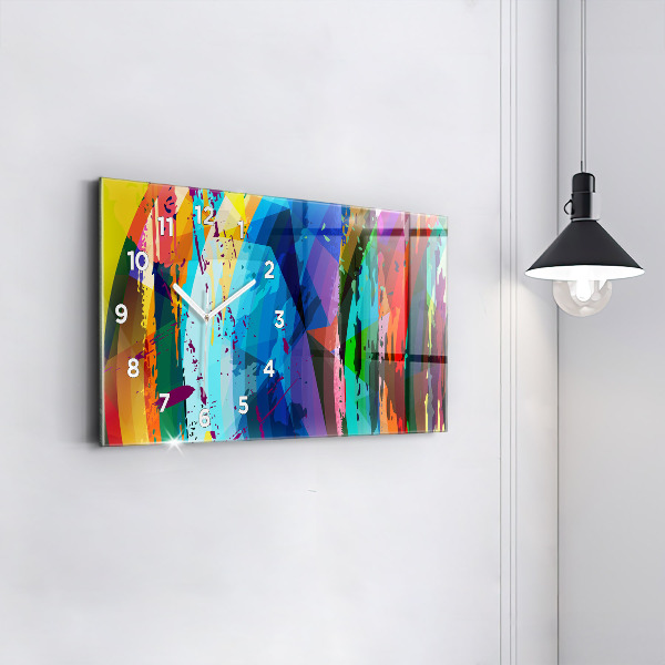 Horizontálne hodiny abstraktné pozadie