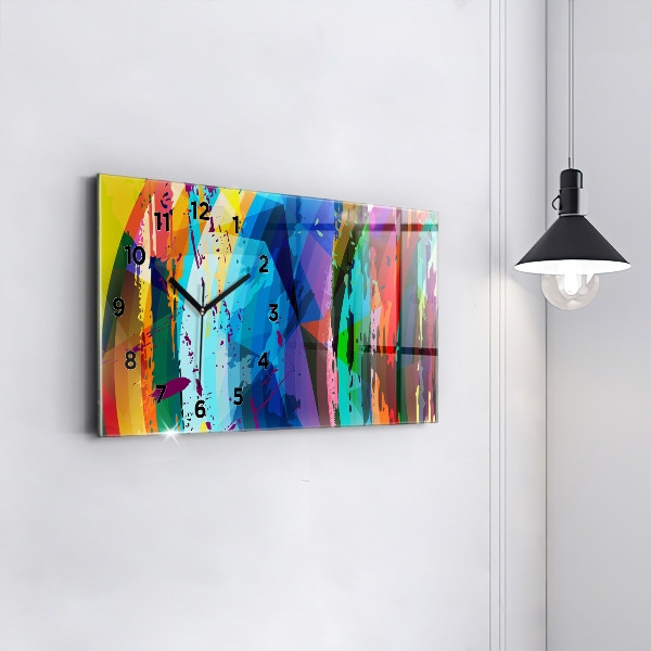 Horizontálne hodiny abstraktné pozadie