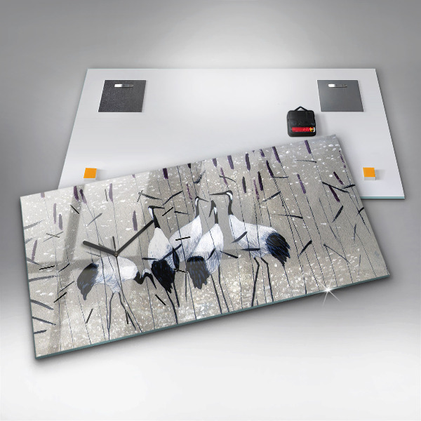 Horizontálne hodiny Žeriavy v rákosí