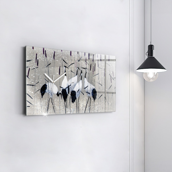 Horizontálne hodiny Žeriavy v rákosí