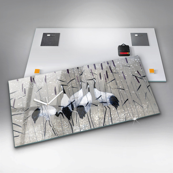 Horizontálne hodiny Žeriavy v rákosí