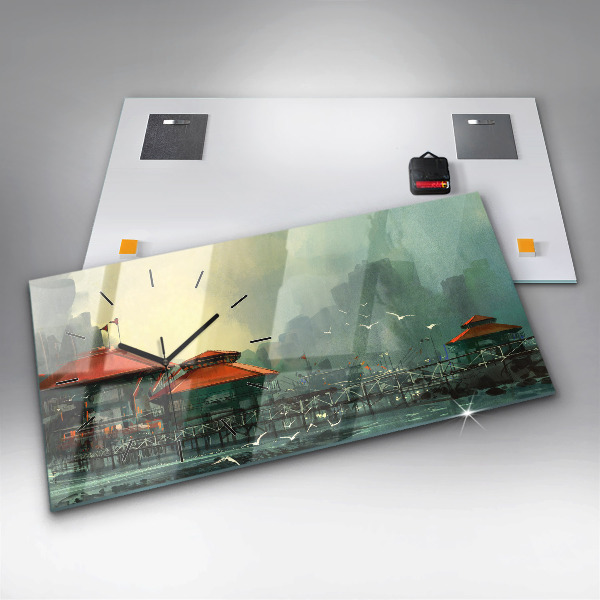 Horizontálne hodiny Rybárska dedina