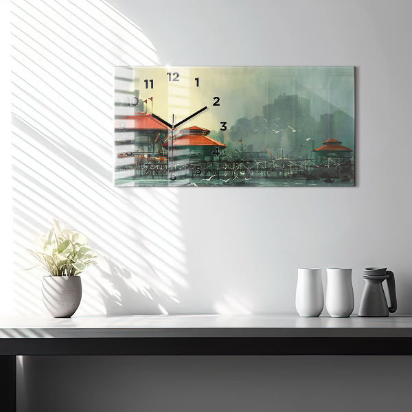 Horizontálne hodiny Rybárska dedina